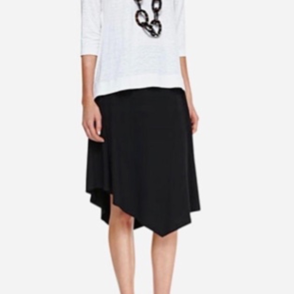 Eileen Fisher Handkerchief Hem Jersey Skirt